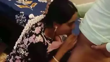 Horny cousins wild foreplay and oral sex at home