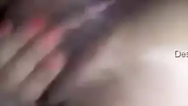 Porn clip about Indian whore taking her natural breasts out and fingering vagina