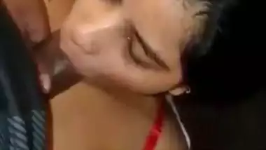 Big boob mature girl shoots her blowjob MMS with her lover